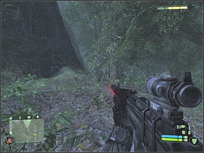 Musisz odnaleźć tu niewielki budynek, a także łódkę, o której mówił jeden z sojuszników - Crysis: Misja 3, Relic - Dotarcie do strefy ewakuacji cz.1 - solucja - Crysis - poradnik do gry