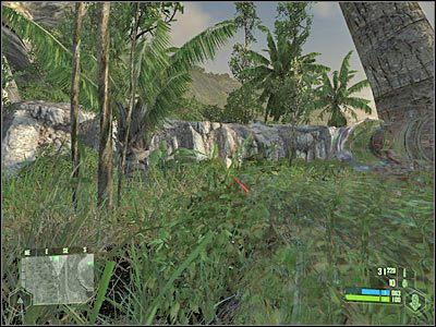 Powinieneś już zbliżać się do pierwszego działa przeciwlotniczego, tak więc proponowałbym zacząć korzystać z opcji kamuflażu - Crysis: Misja 4, Assault - Zniszczenie dział przeciwlotniczych cz.2 - solucja - Crysis - poradnik do gry