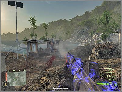 Na zachód od Twojej pozycji znajduje się także kolejna wieża snajperska - Crysis: Misja 4, Assault - Zniszczenie dział przeciwlotniczych cz. 4 - solucja - Crysis - poradnik do gry