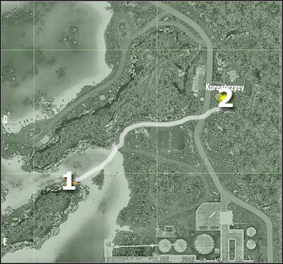 Oznaczenia na mapie - Crysis: Misja 4, Assault - Pozyskanie dodatkowych informacji - solucja - Crysis - poradnik do gry