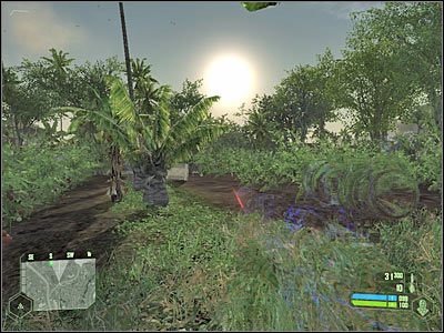 Docelowo powinieneś zbliżyć się do brzegu - Crysis: Misja 4, Assault - Zniszczenie dział przeciwlotniczych #2 cz.1 - solucja - Crysis - poradnik do gry