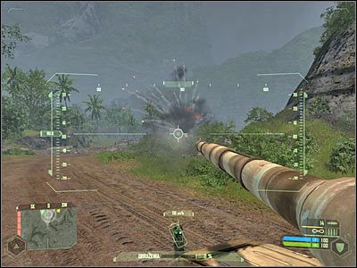 Do zniszczenia pozostało już tylko jedno działo - Crysis: Misja 5, Onslaught - Zniszczenie dział przeciwlotniczych cz.2 - solucja - Crysis - poradnik do gry