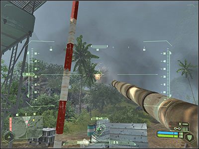 Zanim wysiądziesz z czołgu, upewnij się, że okolica została zabezpieczona - Crysis: Misja 5, Onslaught - Zniszczenie dział przeciwlotniczych cz.2 - solucja - Crysis - poradnik do gry