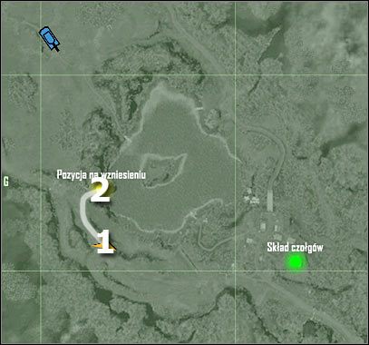 Oznaczenia na mapie - Crysis: Misja 5, Onslaught - Oznaczenie celu do przeprowadzenia nalotu - solucja - Crysis - poradnik do gry