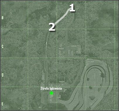 Oznaczenia na mapie - Crysis: Misja 6, Awakening - Dotarcie do strefy lądowania - solucja - Crysis - poradnik do gry