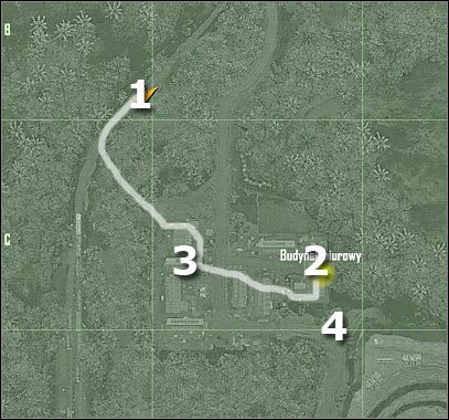 Oznaczenia na mapie - Crysis: Misja 6, Awakening - Zdobycie danych wywiadowczych cz.1 - solucja - Crysis - poradnik do gry