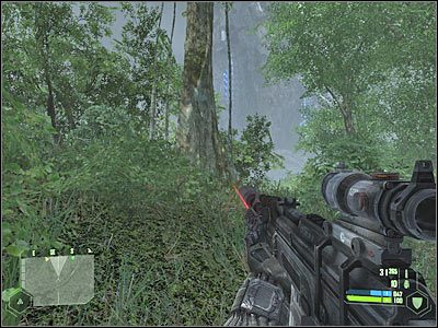 Po kilku chwilach powinieneś zbliżyć się do obozu - Crysis: Misja 6, Awakening - Zdobycie danych wywiadowczych cz.1 - solucja - Crysis - poradnik do gry