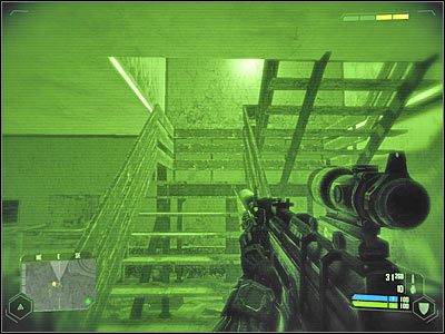 Podobnie jak wcześniej, zajmij się zabiciem pozostałych przy życiu żołnierzy oraz zbadaniem sąsiednich pomieszczeń - Crysis: Misja 6, Awakening - Zdobycie danych wywiadowczych cz.2 - solucja - Crysis - poradnik do gry