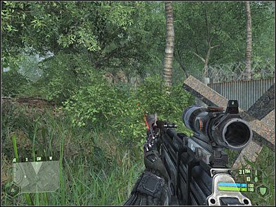 Po kilku chwilach powinieneś dotrzeć do jednego z kilku możliwych punktów widokowych (3 na mapie) - Crysis: Misja 6, Awakening - Dotarcie do strefy lądowania #2 - solucja - Crysis - poradnik do gry