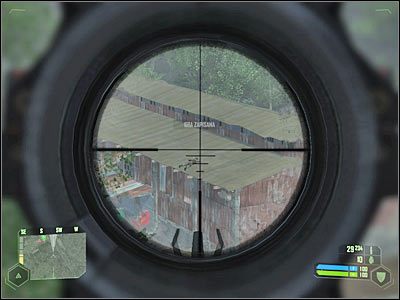 Masz teraz dwa wyjścia - możesz spróbować zsunąć się na dół bądź też wrócić się na północ i ostrożnie zbliżyć się do znajdujących się tu zabudowań - Crysis: Misja 6, Awakening - Dotarcie do strefy lądowania #2 - solucja - Crysis - poradnik do gry