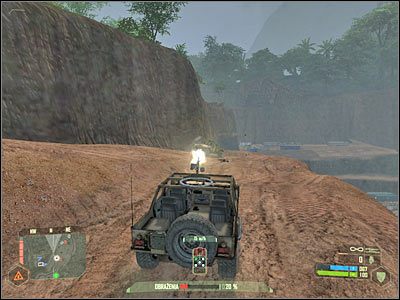 Proponowałbym podjechać maksymalnie na północ, aby móc odpowiednio przygotować się do szturmu na okupowane przez wrogów wzgórze - Crysis: Misja 6, Awakening - Przedostanie się do wejścia do kopalni 1 - solucja - Crysis - poradnik do gry