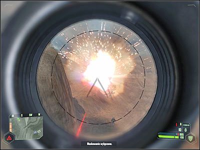 Drugi czołg będzie zapewne bronił bezpośredniego podjazdu na prowadzące do wejścia do kopalni wzgórze - Crysis: Misja 6, Awakening - Przedostanie się do wejścia do kopalni 1 - solucja - Crysis - poradnik do gry