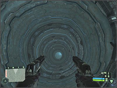 Po dotarciu na miejsce zignoruj widoczną przed Tobą wielgachną konstrukcję - Crysis: Misja 7, Core - Odnalezienie miejsca do ewakuacji cz.3 - solucja - Crysis - poradnik do gry