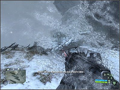 Powinieneś przemieszczać się zgodnie z narysowaną na mapie ścieżką - Crysis: Misja 8, Paradise Lost - Odnalezienie żołnierzy cz.1 - solucja - Crysis - poradnik do gry