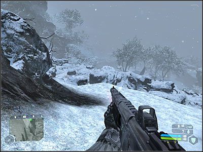 W jednym miejscu najprawdopodobniej będziesz musiał zeskoczyć na dół - Crysis: Misja 8, Paradise Lost - Odnalezienie żołnierzy cz.2 - solucja - Crysis - poradnik do gry