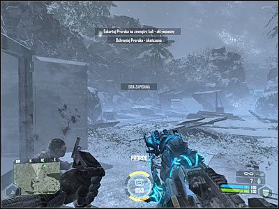 Na początek będziesz musiał się pośpieszyć, gdyż w obozie, w którym broniłeś się przed atakami potworów nie ma żadnego ogniska - Crysis: Misja 8, Paradise Lost - Eskortowanie Proroka - solucja, opis przejścia - Crysis - poradnik do gry