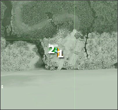 Oznaczenia na mapie - Crysis: Misja 9, Exodus - Rozmowa z Keeganem - solucja, opis przejścia - Crysis - poradnik do gry