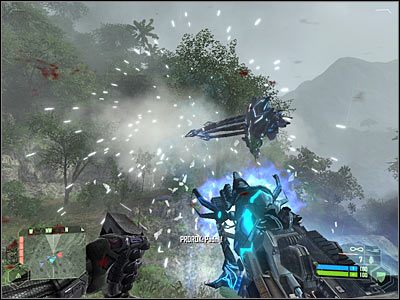 W przypadku odniesienia poważniejszych obrażeń warto błyskawicznie wycofać się do zniszczonego samolotu - Crysis: Misja 9, Exodus - Obrona miejsca katastrofy - solucja, opis przejścia - Crysis - poradnik do gry