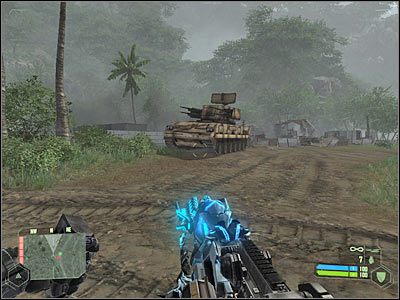 Tym razem będziesz mógł zdecydowanie dłużej korzystać z działa przeciwlotniczego, a to dlatego, iż Obcy skoncentrują swoje ataki głównie na bardziej wysuniętych urządzeniach oraz na sojusznikach stojących niedaleko rzeki - Crysis: Misja 9, Exodus - Obrona strefy ewakuacyjnej - solucja, opis przejścia - Crysis - poradnik do gry