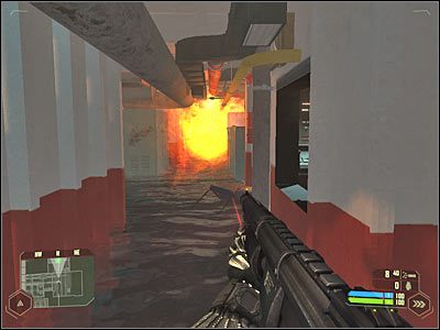 Wróć teraz na ten sam korytarz - Crysis: Misja 11, Reckoning - Odnalezienie głównego inżyniera cz.2 - solucja - Crysis - poradnik do gry