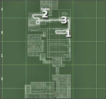 Oznaczenia na mapie - Crysis: Misja 11, Reckoning - Wyłączenie reaktora - solucja, opis przejścia - Crysis - poradnik do gry