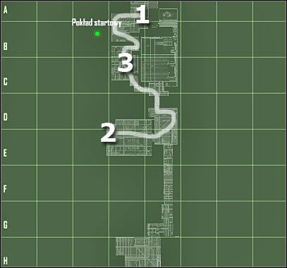 Oznaczenia na mapie - Crysis: Misja 11, Reckoning - Dotarcie na pokład startowy cz.1 - solucja - Crysis - poradnik do gry