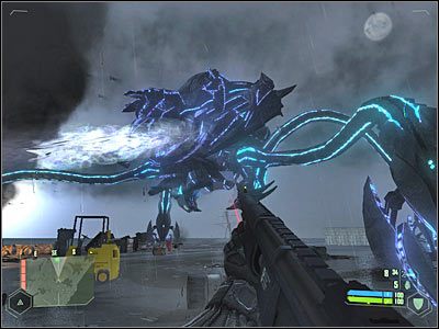 Taktyka w dalszej fazie tej bitwy nie ulegnie żadnym poważniejszym zmianom - Crysis: Misja 11, Reckoning - Pokonanie egzoskafandra Obcych - solucja - Crysis - poradnik do gry