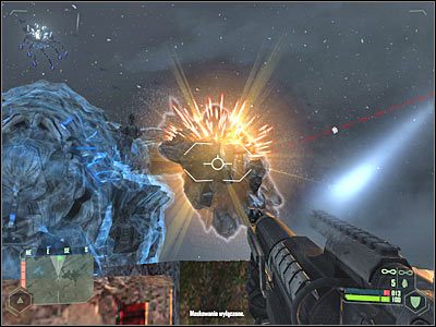 Okręt Obcych powinien zacząć się przemieszczać - Crysis: Misja 11, Reckoning - Zniszczenie okrętu wojennego Obcych - solucja - Crysis - poradnik do gry