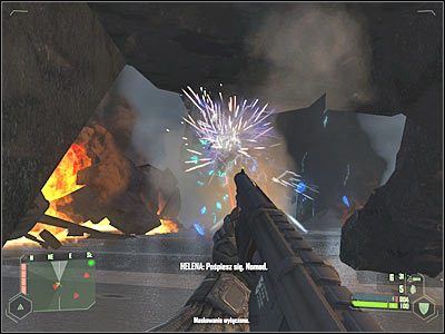 Wyskocz z kryjówki, zabijając z miniguna kilka kolejnych potworów - Crysis: Misja 11, Reckoning - Ucieczka z lotniskowca - solucja, opis przejścia - Crysis - poradnik do gry