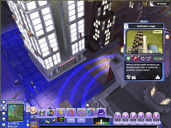 Podsumowując - jeśli chcemy ustawić kolejny budynek i być pewni, że będzie on funkcjonował najlepiej jak to tylko możliwe, włączmy filtr pokazujący zasięg budynków (w postaci kręgów) - Wpływ budynków na otoczenie | Projektowanie miasta | SimCity Społeczności - SimCity Społeczności - poradnik do gry