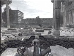 Wejdź po schodach, a następnie do dużej komnaty - Knock Knock/Hammer | Akt I Gears of War - Gears of War - PC - poradnik do gry