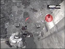 W dużej komnacie weź z podłogi Hammer of Dawn - Knock Knock/Hammer | Akt I Gears of War - Gears of War - PC - poradnik do gry