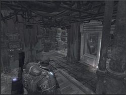 W pomieszczeniu z wagonikami zostaniesz zaatakowany przez sforę Nędzarzy - Downpour/Evolution | Akt III Gears of War - Gears of War - PC - poradnik do gry