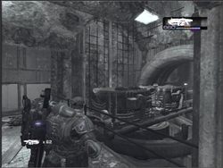 Idź na wprost i w prawo na rozwidleniu a znajdziesz 22 - Coalition Cargo, Darkest... | Akt III Gears of War - Gears of War - PC - poradnik do gry