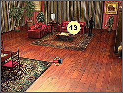 Wróć do schodów i wejdź do salonu po ich drugiej stronie - Rozdział II - Lśniące miecze | Belief & Betrayal Medalion Judasza - Belief & Betrayal: Medalion Judasza - poradnik do gry