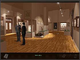 Wejdź do środka i zagadnij portiera, który poinformuje Cię, że muzeum będzie nieczynne przez ponad tydzień - Muzeum Sztuki Prekolumbijskiej (1) | Dzień 1 | Art of Murder Sztuka Zbrodni - Art of Murder: Sztuka Zbrodni - poradnik do gry
