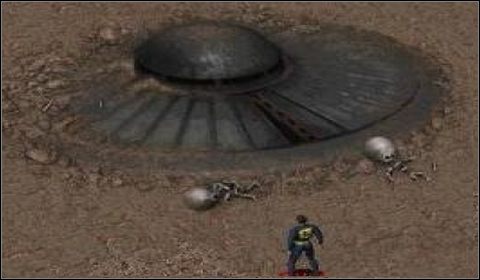 Wokół UFO leżą szkielety Obcych - Specjalne lokacje w Fallout - Fallout - poradnik do gry