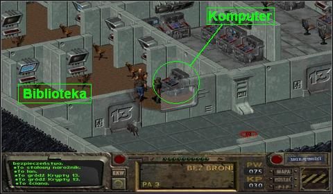 Po załadowaniu danych, udajemy się ponownie do Opiekuna - Krypta 15 | Opis przejścia Fallout - Fallout - poradnik do gry