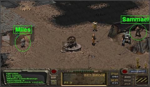 Teraz kierujemy się do namiotu Chucka - Gruzy (1) | Opis przejścia Fallout - Fallout - poradnik do gry