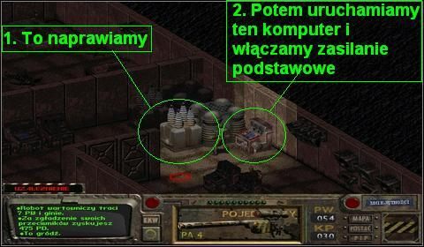 Idziemy teraz do północno-zachodniej części pomieszczenia - Blask (2) | Opis przejścia Fallout - Fallout - poradnik do gry