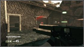 Idąc dalej i skręcając w lewo pozbądź się w rogów znajdujących się w pomieszczeniu na końcu balkonu - IRAQ - Liberators (cz.2) | BlackSite Area 51 - BlackSite: Area 51 - poradnik do gry