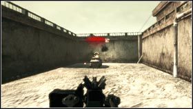 Na kolejne zagrożenie natkniesz się dopiero po skoku nad kanałem, a będzie to kolejny uzbrojony wóz - IRAQ - Crude Methods | BlackSite Area 51 - BlackSite: Area 51 - poradnik do gry