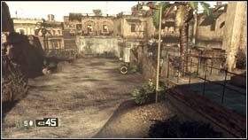 Przed Tobą rozciągać będzie się większa przestrzeń, jednak nie dojdzie w niej do walki, nastąpi to dopiero po przejściu za częściowo zniszczony mur po prawej stronie - IRAQ - Down Range (cz.1) | BlackSite Area 51 - BlackSite: Area 51 - poradnik do gry