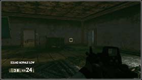 Przechodząc przez kolejny szereg pomieszczeń zachowuj tą samą taktykę, zawsze pozwalaj swoim podkomendnym iść w pierwszej linii - IRAQ - Down Range (cz.2) | BlackSite Area 51 - BlackSite: Area 51 - poradnik do gry