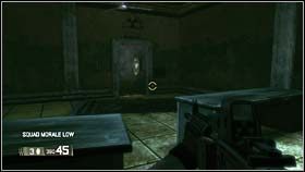 Kolejny korytarz, do którego trafisz jest już bezpieczny, a pomieszczenie znajdujące się na jego końcu to ostatni pokój w budynku - IRAQ - Down Range (cz.2) | BlackSite Area 51 - BlackSite: Area 51 - poradnik do gry