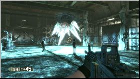 Tam korzystając z punktu aktywacyjnego trafisz do miejsca z podejrzanym kryształem - IRAQ - W.M.O. M.I.A. | BlackSite Area 51 - BlackSite: Area 51 - poradnik do gry