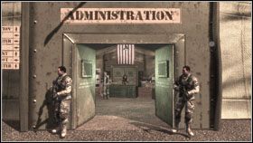 Następnie wejdź za nim do namiotu administracji - QUARANTINE - The First Casuality | BlackSite Area 51 - BlackSite: Area 51 - poradnik do gry