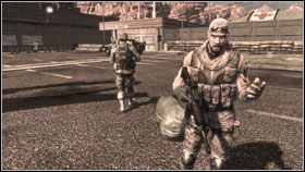 Gdy opuszczenie namiotu będzie możliwe wyjdź na zewnątrz, by spotkać się ze starym znajomym - QUARANTINE - The First Casuality | BlackSite Area 51 - BlackSite: Area 51 - poradnik do gry