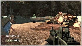 Ostatni znajduje się za bramą w spustoszonym posterunku, podnieś go przed skorzystaniem z łazika i odjechaniem - QUARANTINE - BOOT on the Grodnu (bonusy) | BlackSite Area 51 - BlackSite: Area 51 - poradnik do gry