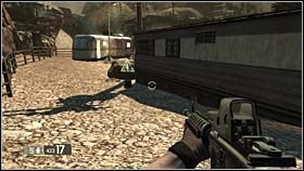 Bonus ten znajduje się za przyczepą mieszkalną, znajdującą się po drugiej stronie ulicy od przydrożnego baru - QUARANTINE - Homeland Security (bonusy) | BlackSite Area 51 - BlackSite: Area 51 - poradnik do gry